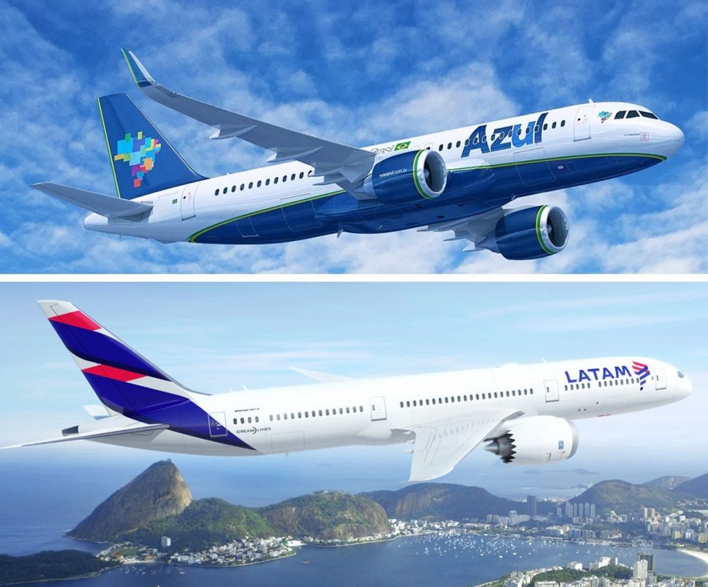 codeshare, azul, latam, brazil, airlines, partnership